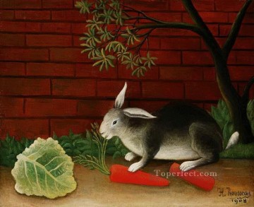 Animal Painting - conejo 1908 Henri Rousseau